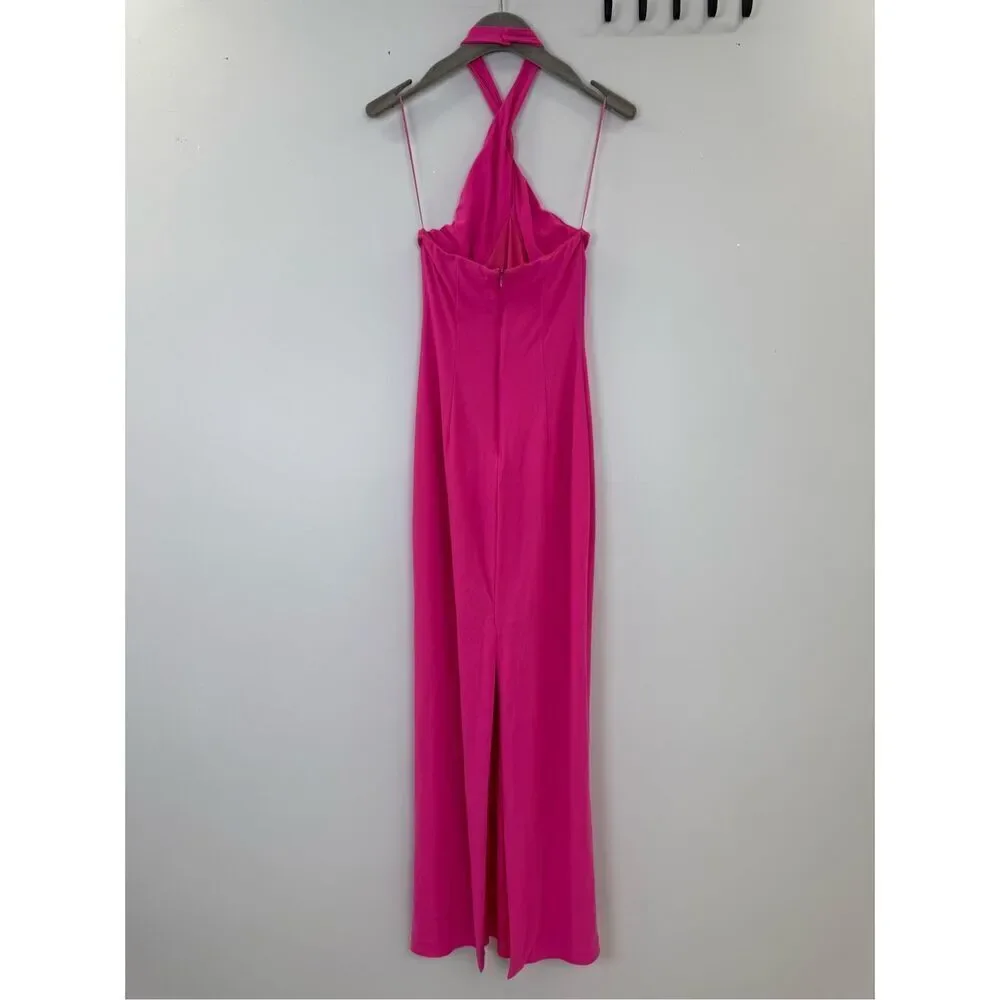 One33 Social Pin Twist Halter Gown 🤍